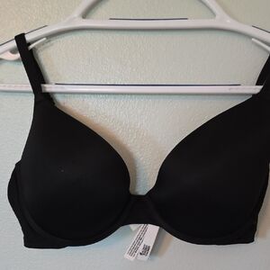 Victoria's Secret Pink Black Wear Everywhere Push Up Bra Size 36D